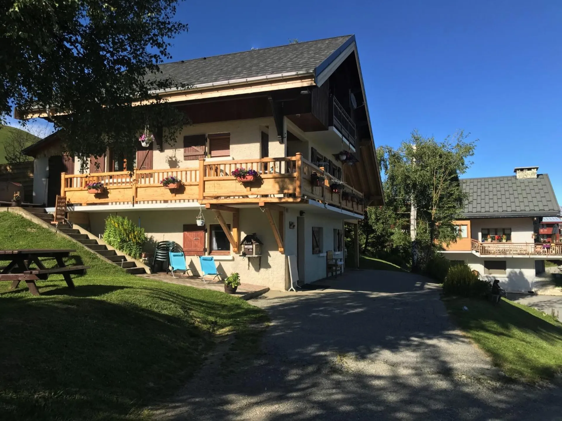 Le chalet l'été