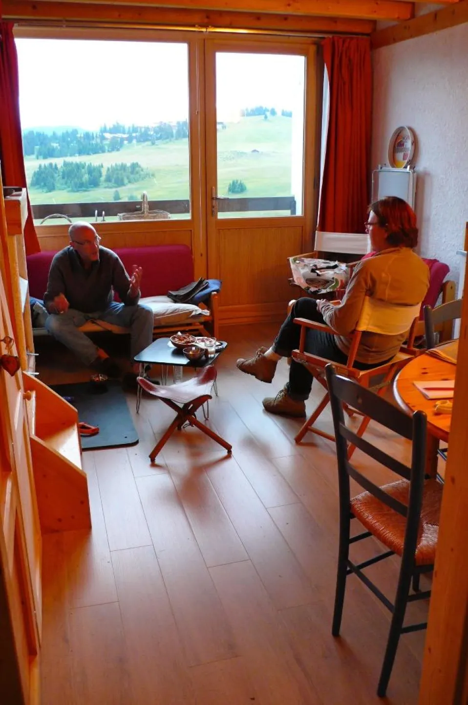 Le plaisir d'une pièce conviviale après l'effort..