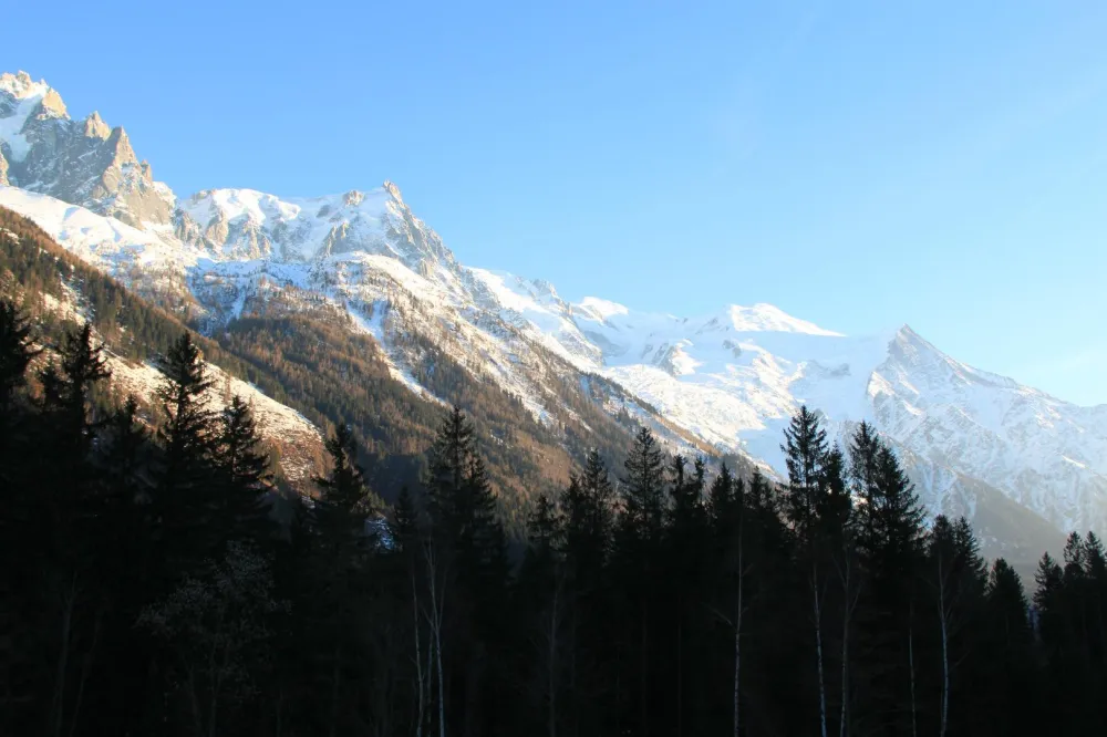 Vue du balcon, le massif du Mont-blanc
