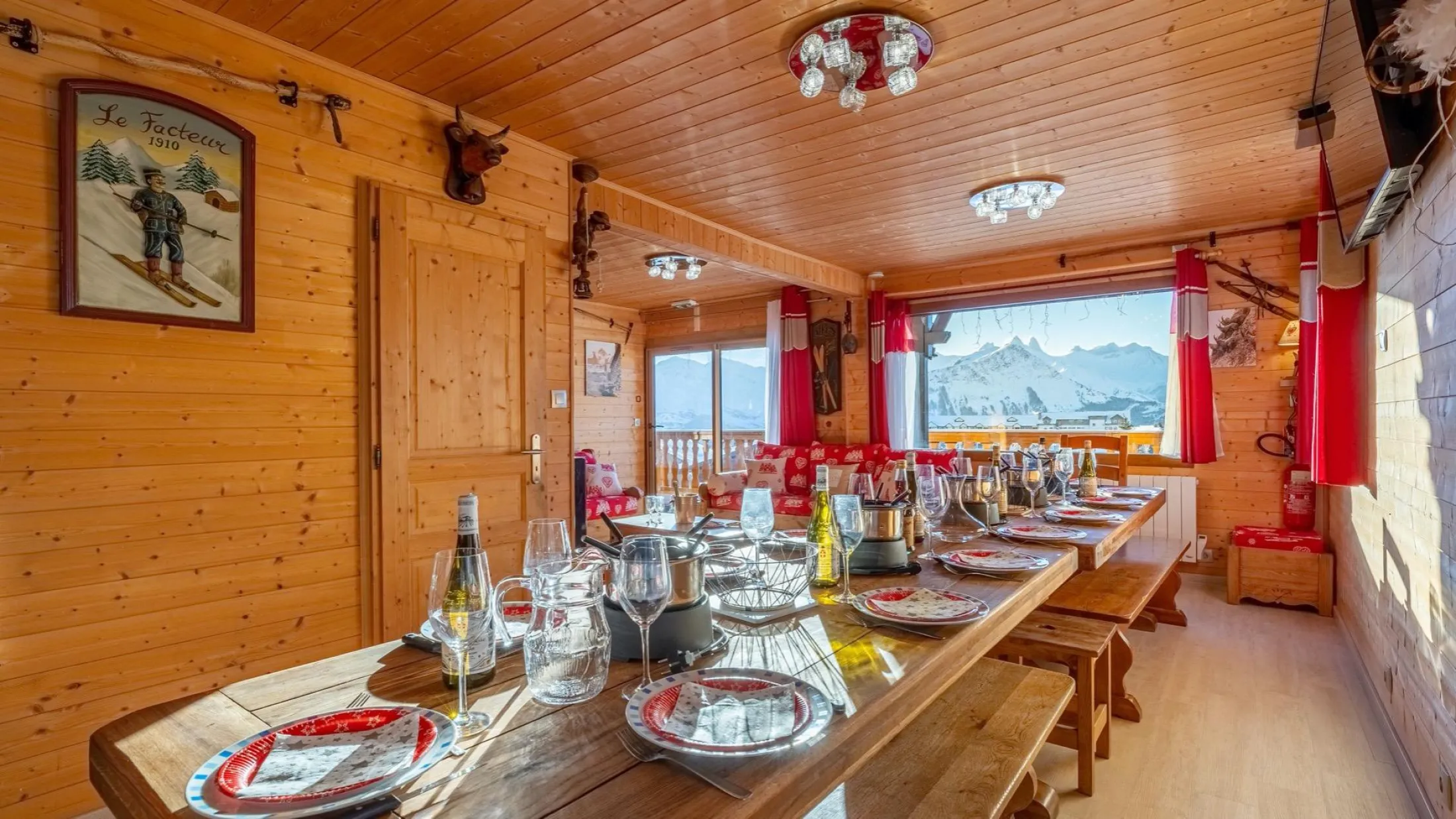 Duplex de 200 m2 - chalet individuel - jusqu'à 15 personnes - très proche des pistes