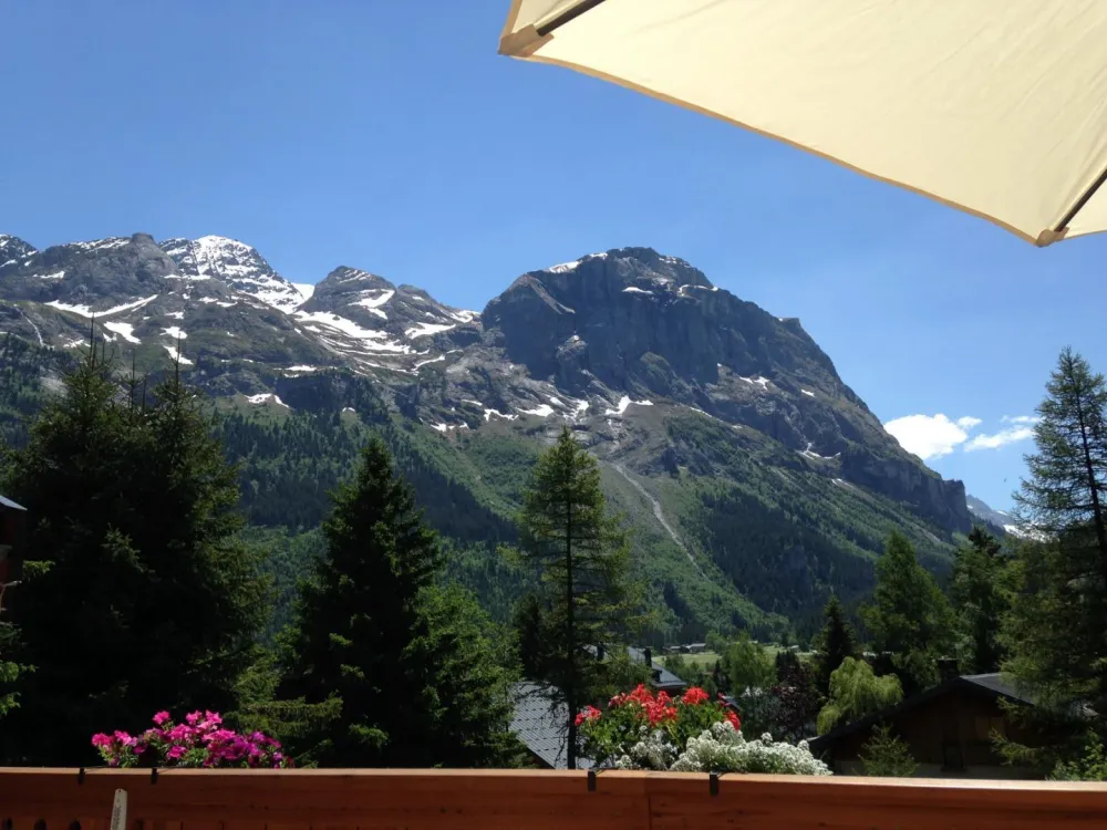 vue de la terrasse l'été