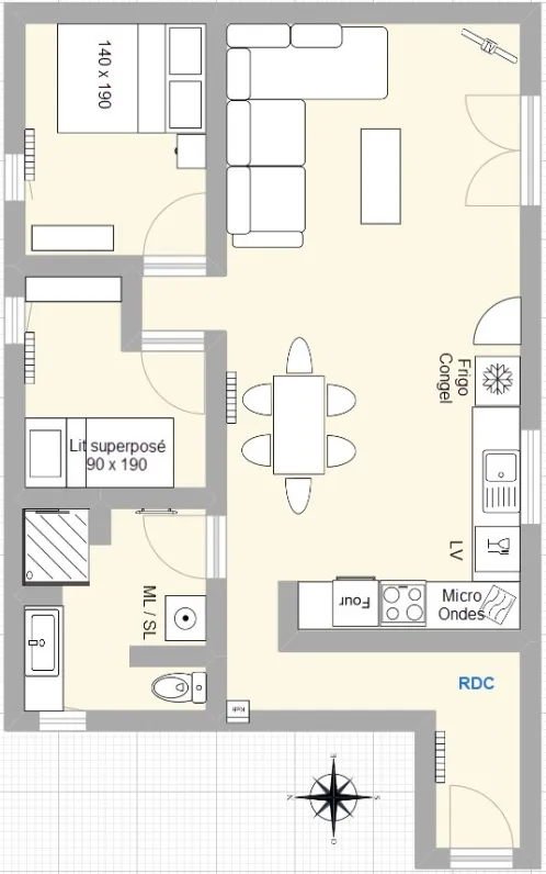 Plan RDC Chalet Mountain Lodge