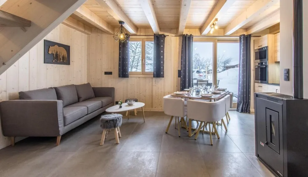 salon - salle à manger - cuisine