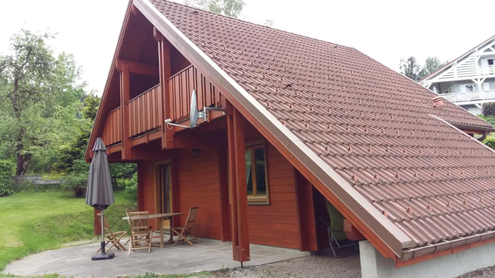 Vue d'ensemble chalet 4 personnes, 2 chambres séparées à l'étage