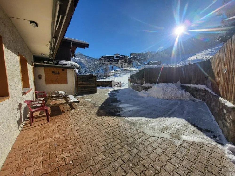 la terrasse en hiver