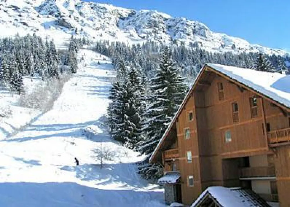 At the foot of the slopes
