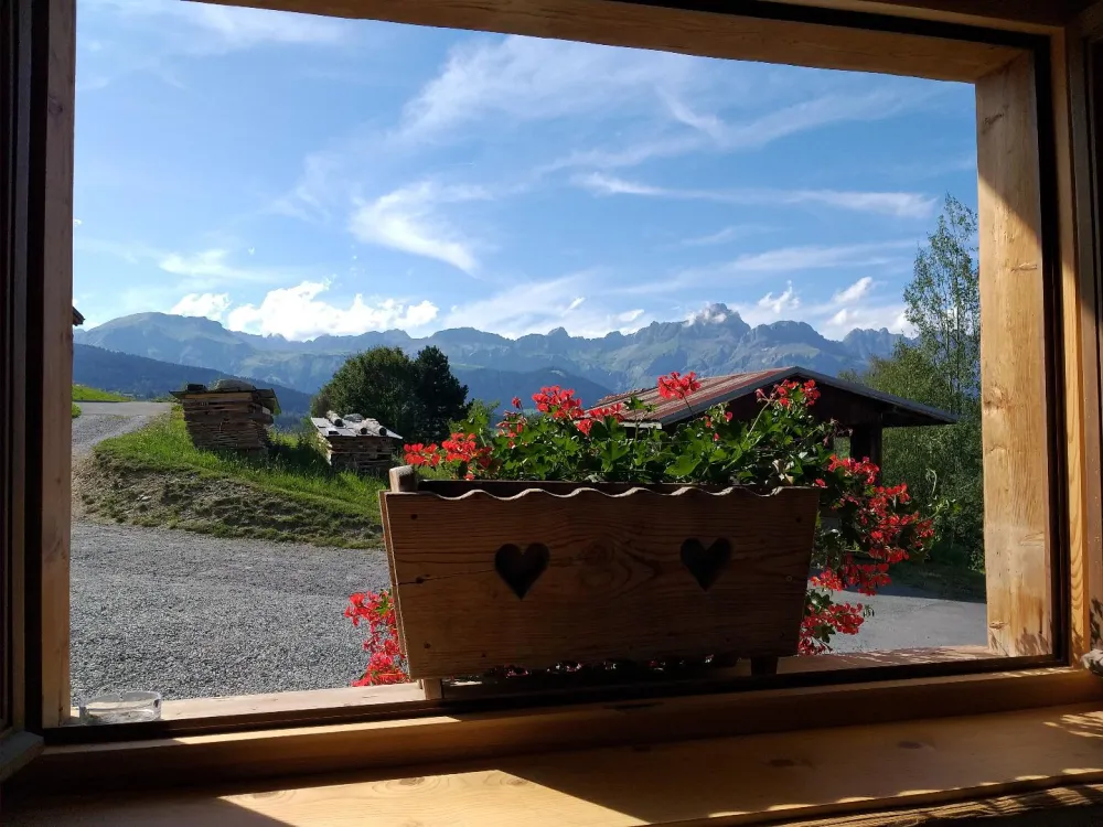 View of the mountains from the living room