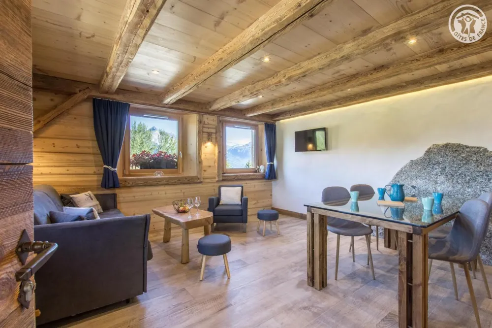 Living room and dinning room