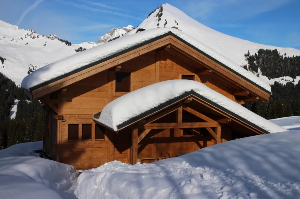 Vue extérieure du chalet construit en 2014