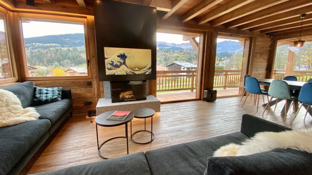 Neuf, village de megève à pied