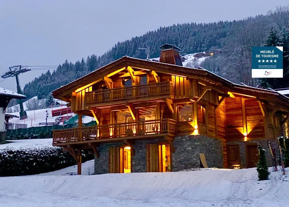 Neuf, village de megève à pied