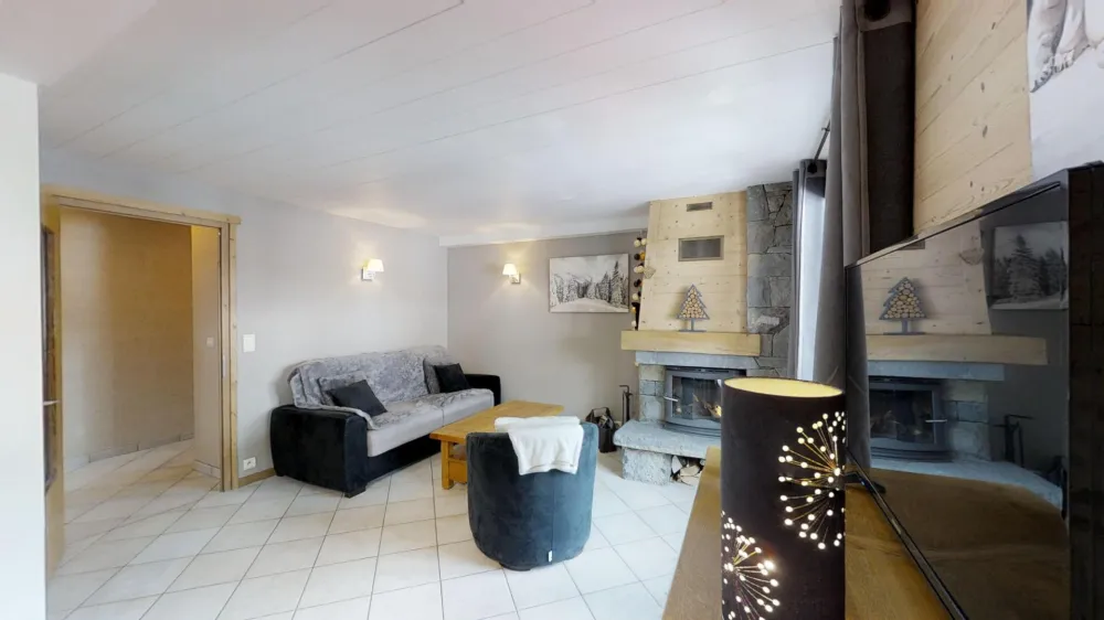 salon coin feu ,bois fournis .Télévision , Accès internet 