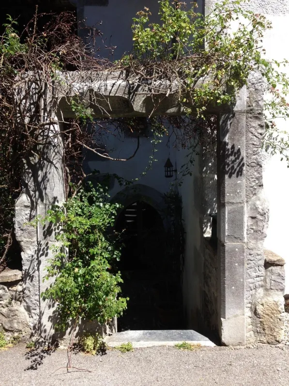 One of the oldest houses of the village, main entrance, where monks were living