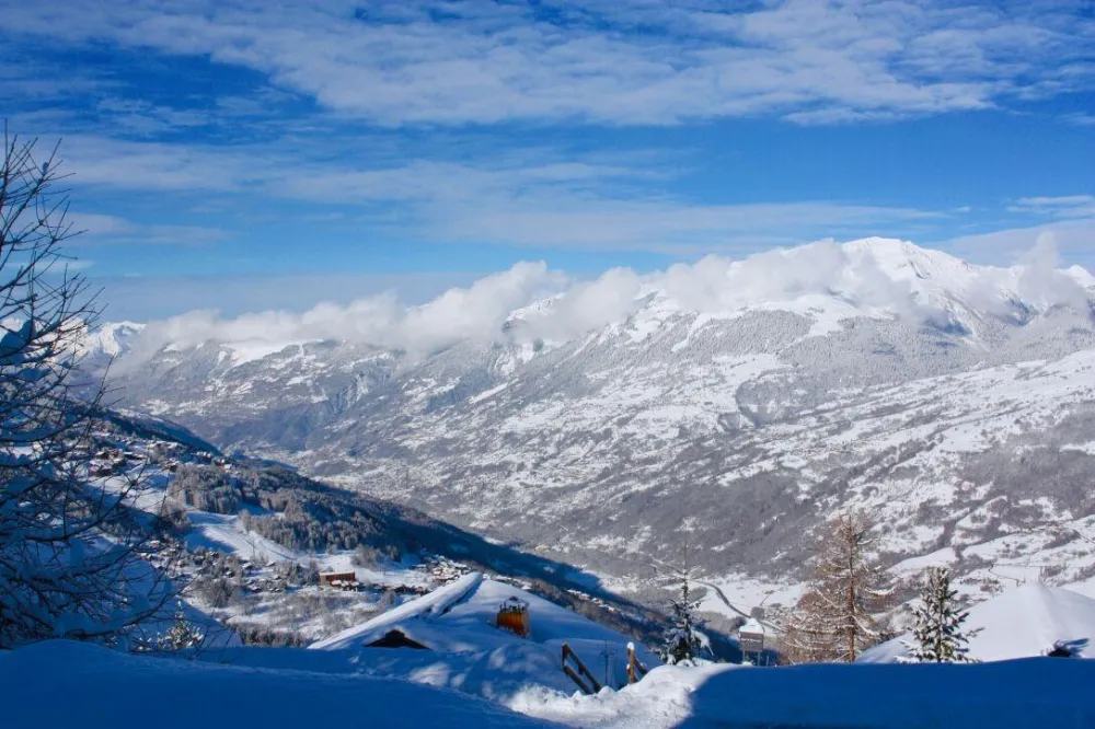 Vue en hiver depuis le balcon