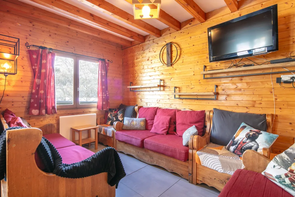 Chalet flocon, skis aux pieds : 5 ch.  12/14 pers.