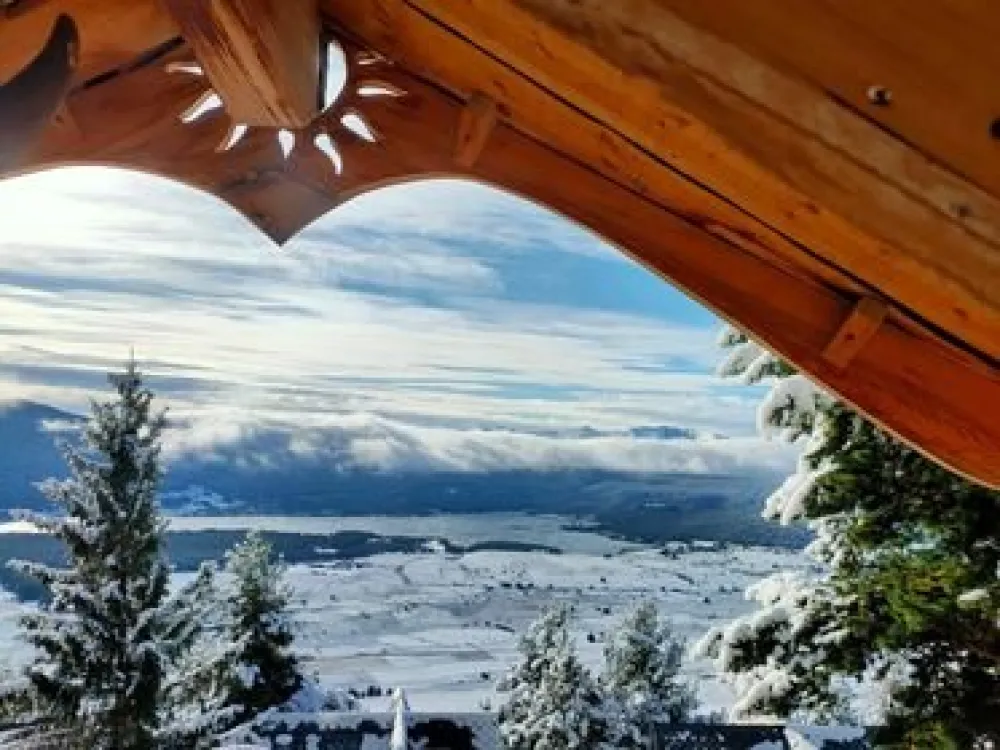 la vue de la chambre !