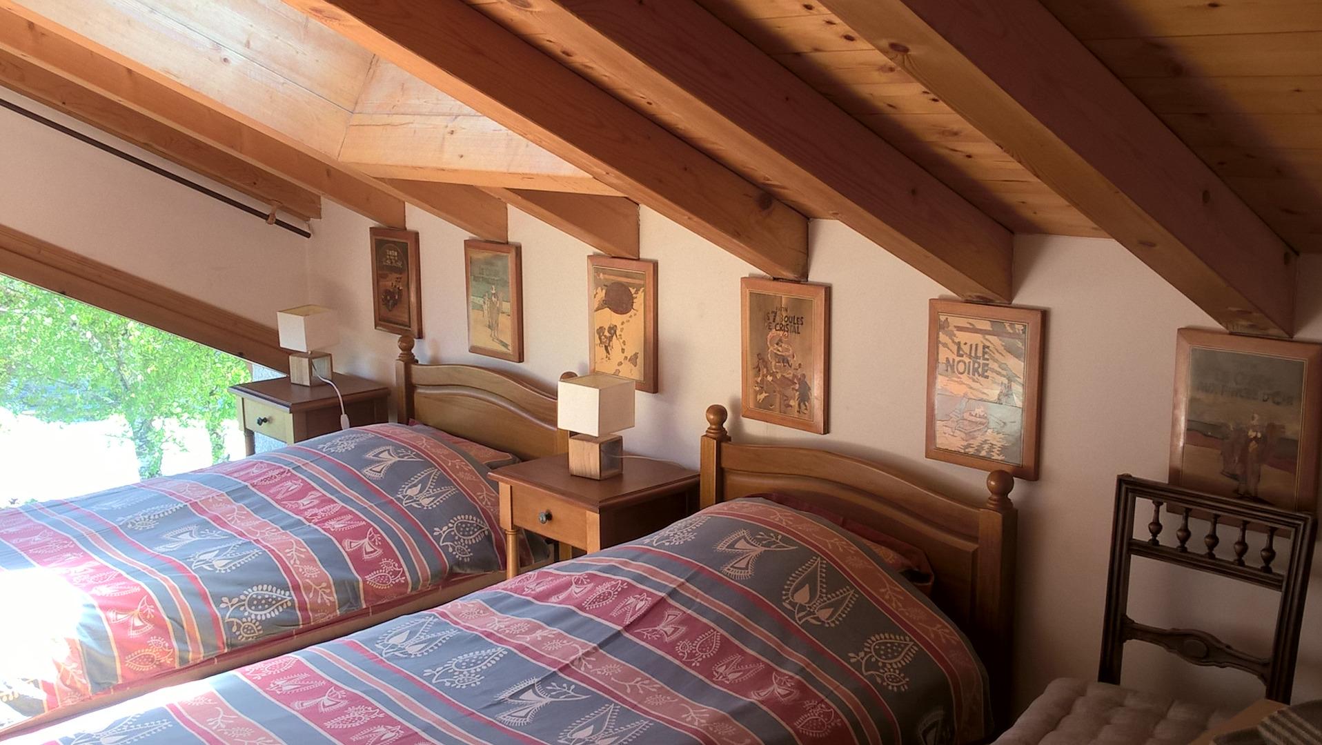 Chambre "Tintin" 2 lits simples jumelables