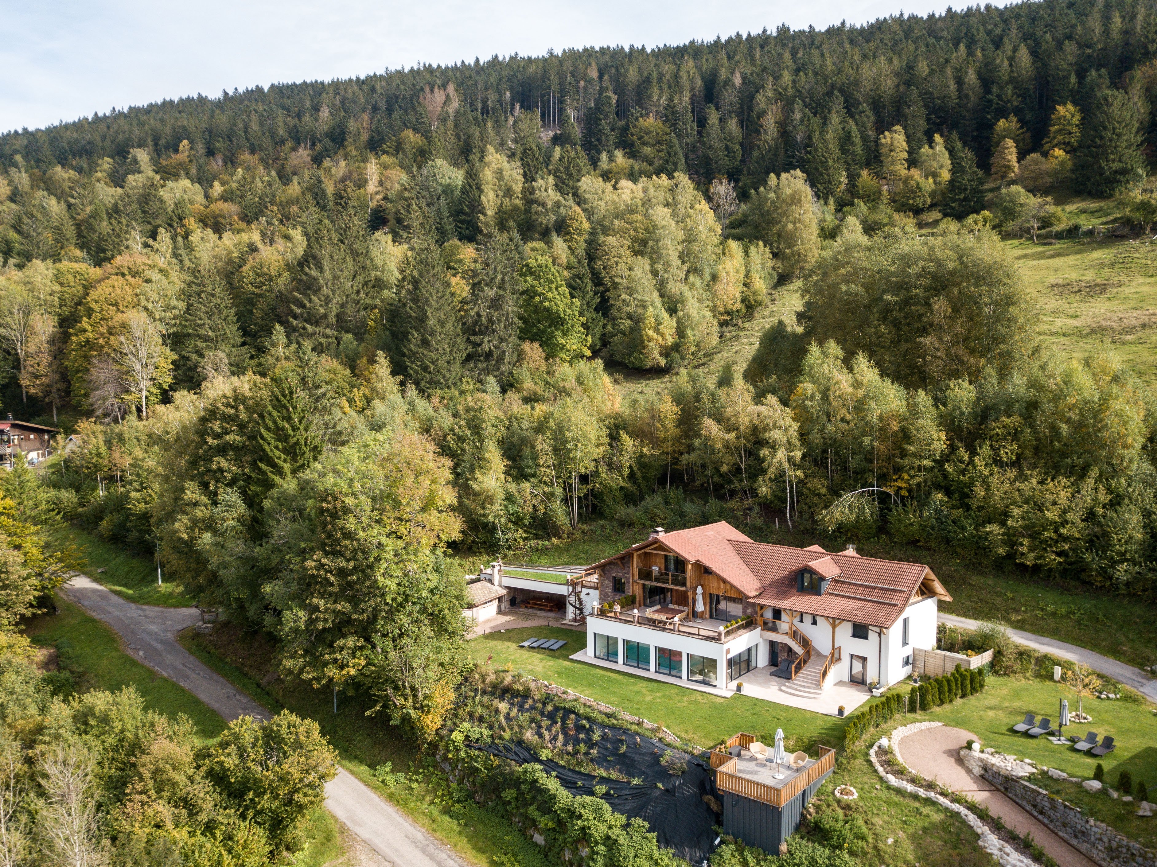 Le Lodge - chalet d'exception avec piscine privée à Ventron