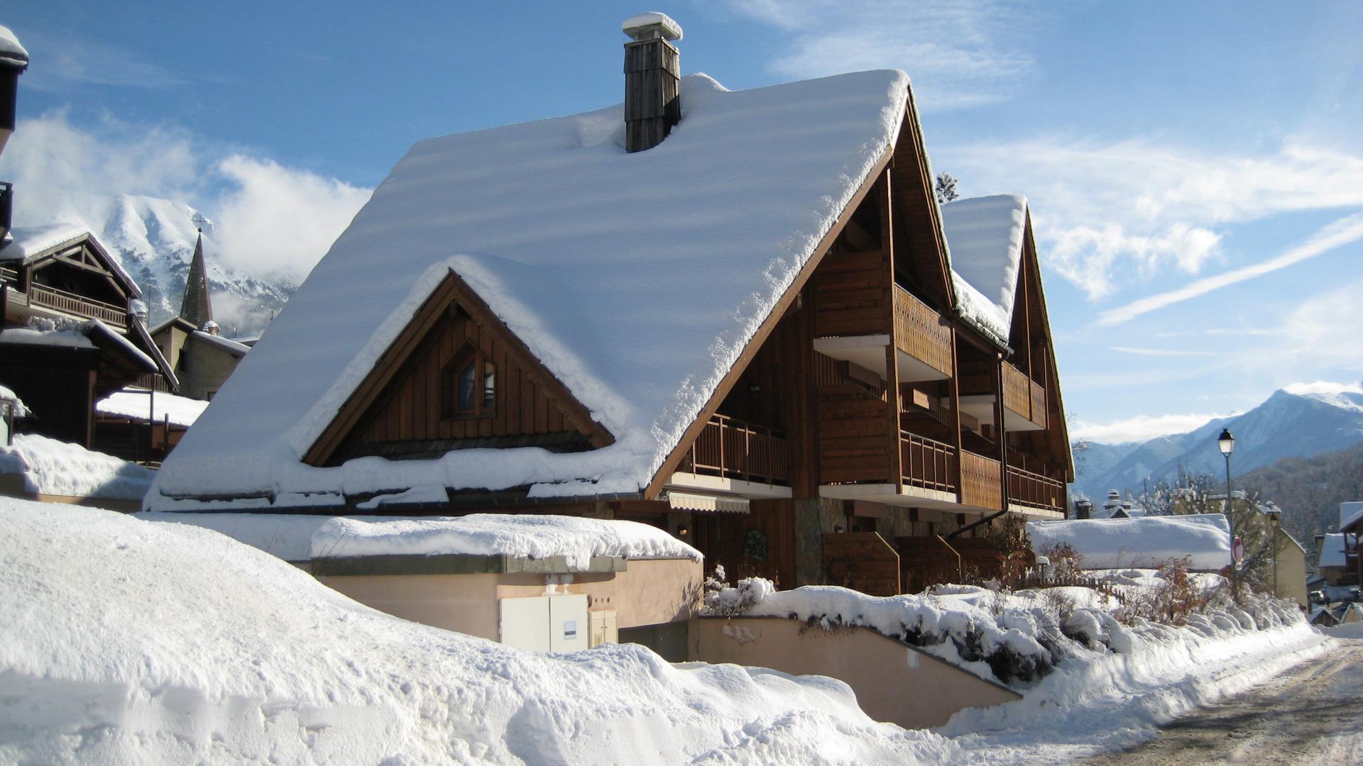 La résidence Le Parandier en hiver.