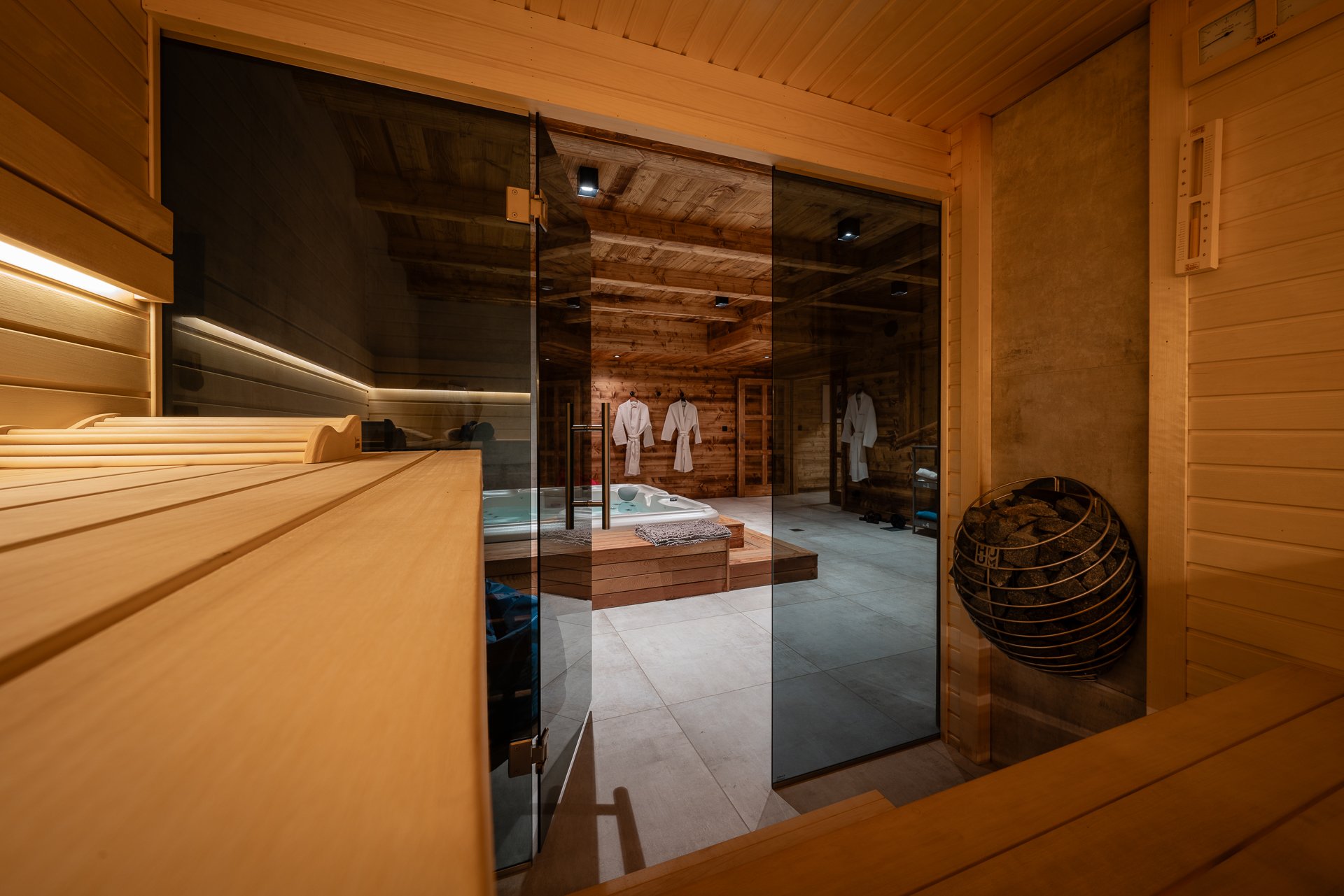 Sauna  Chalet Cosy Serre Chevalier le Mélézin
