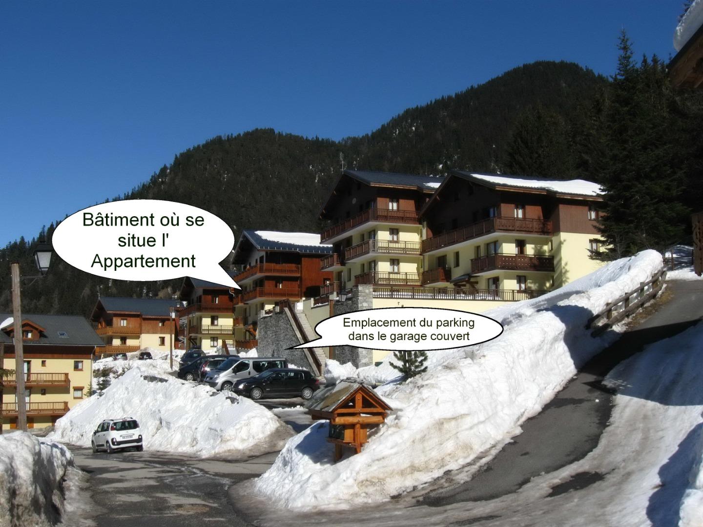 Localisation de l'appartement et du garage