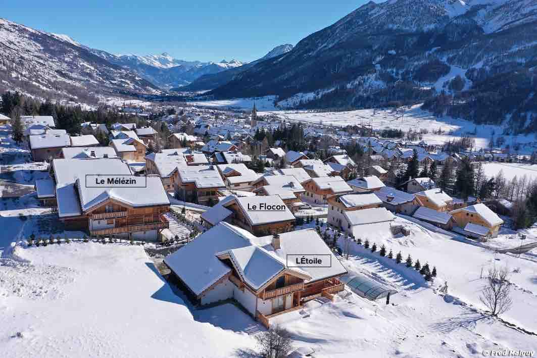 Chalet Cosy Serre Chevalier vue d'ensemble des Chalets Cosy