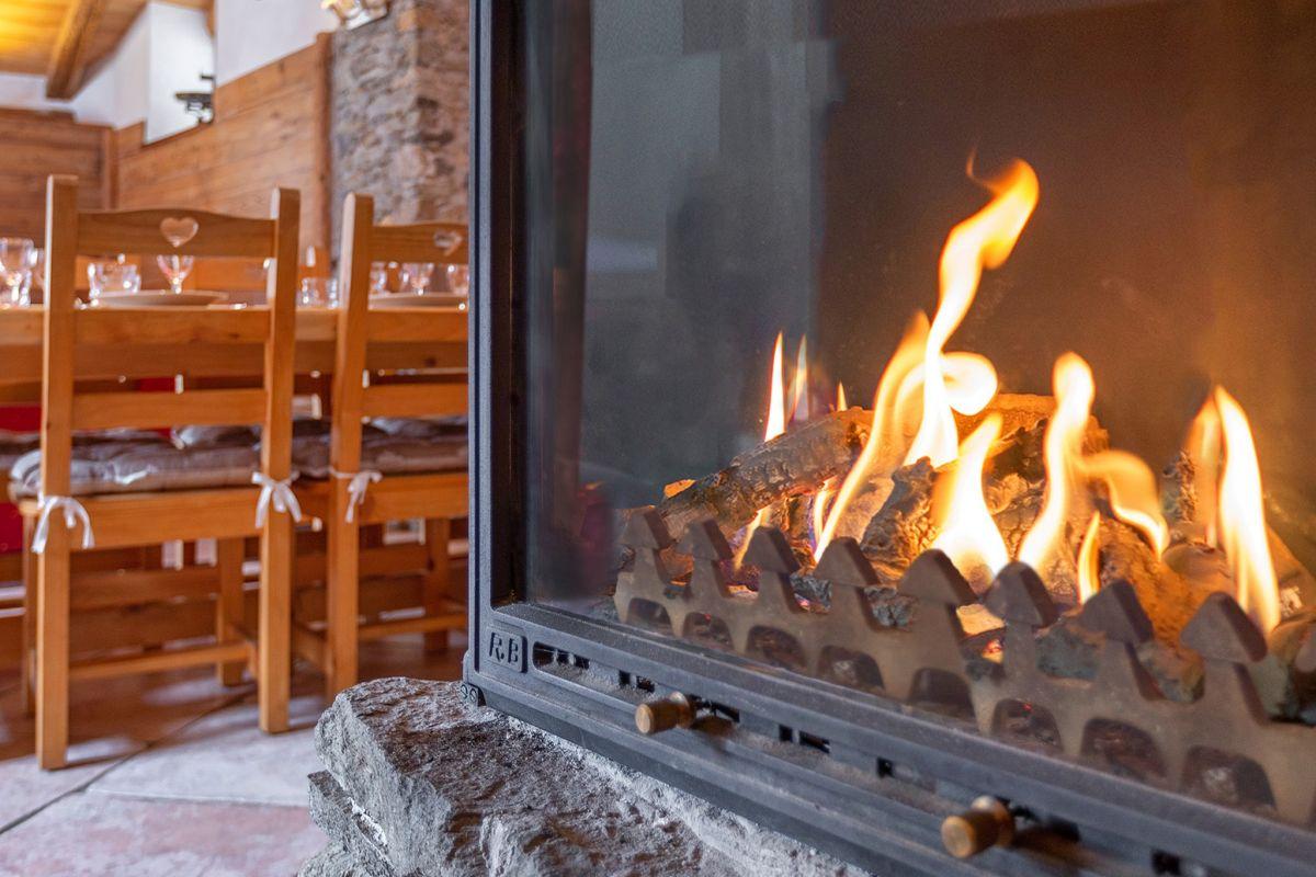 Chalet Honoré - cheminée
