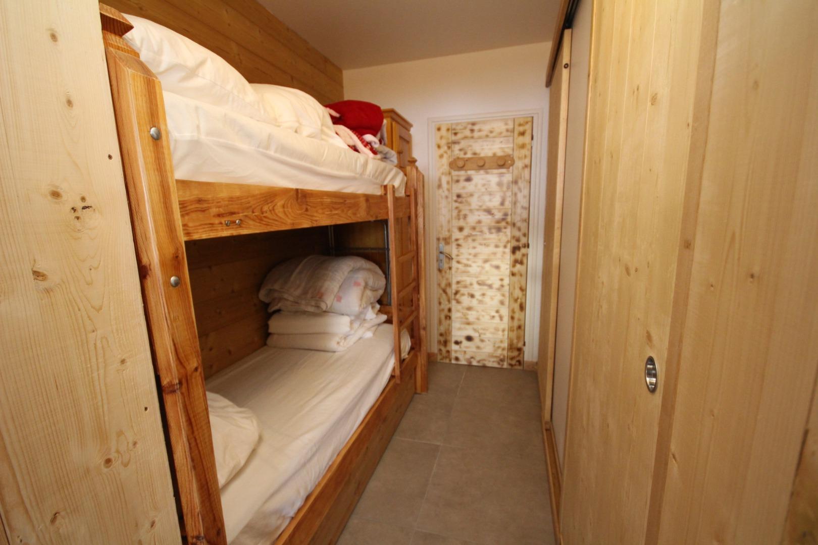 Coin cabine avec lits superposés