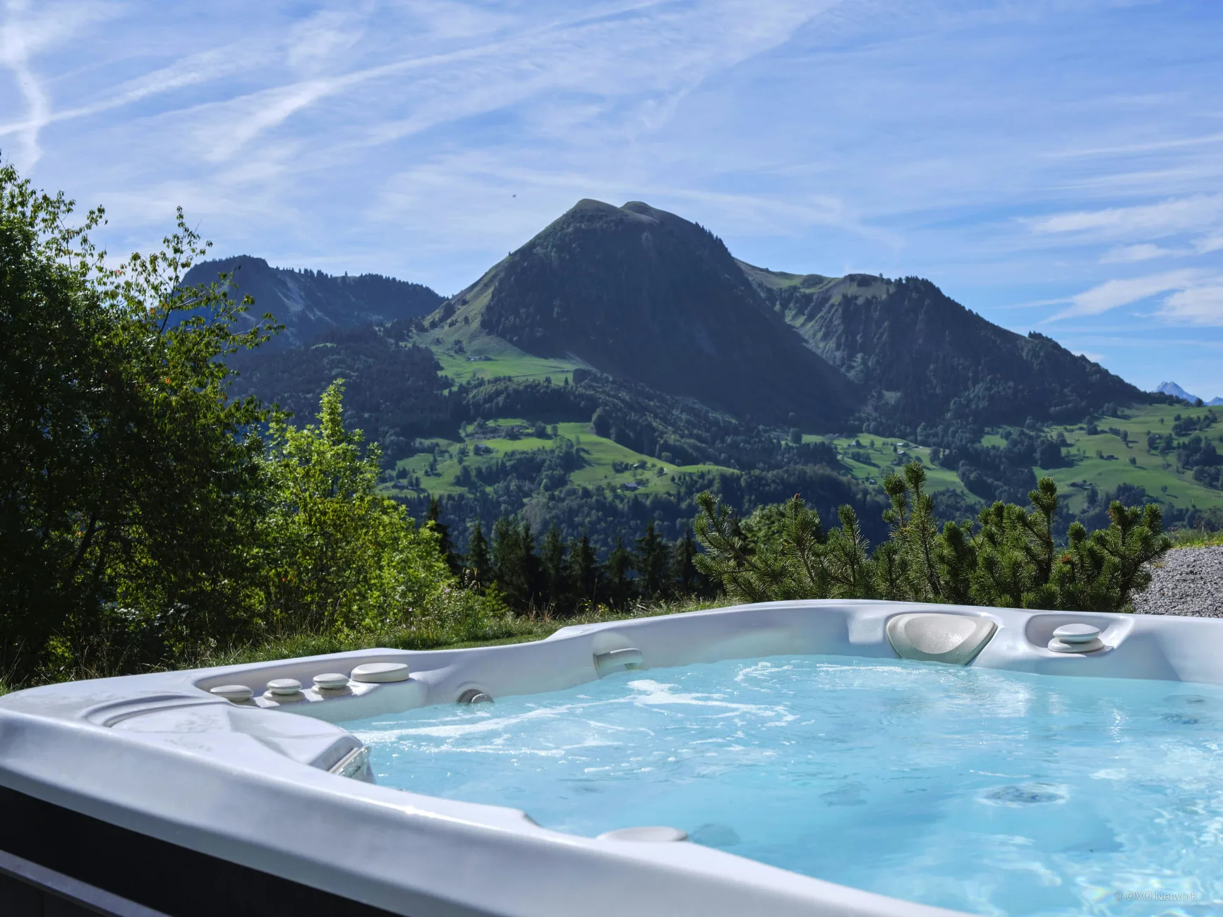 Vue depuis le jacuzzi
