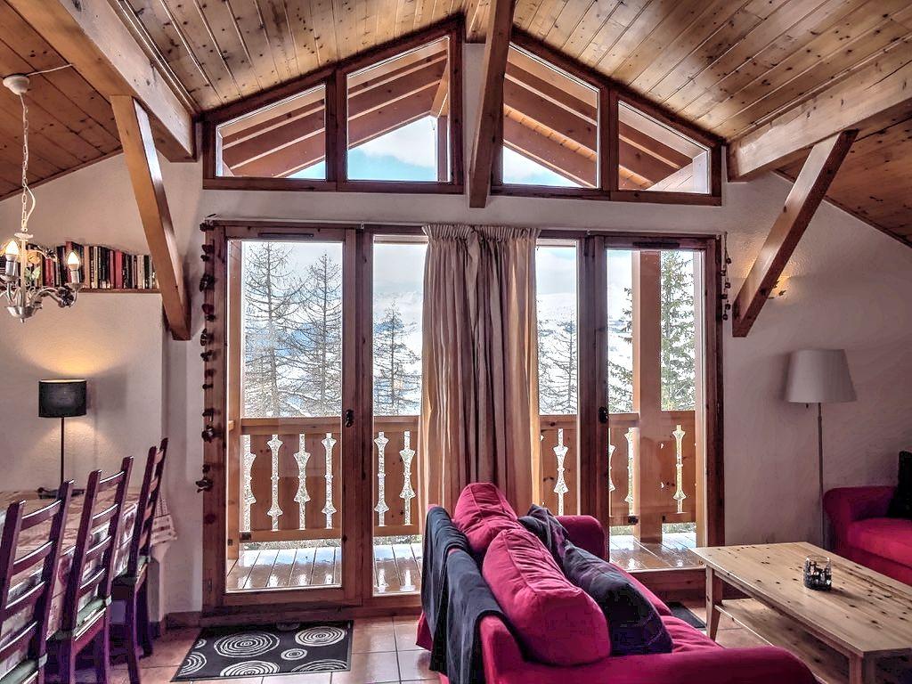 Vue depuis le salon en été