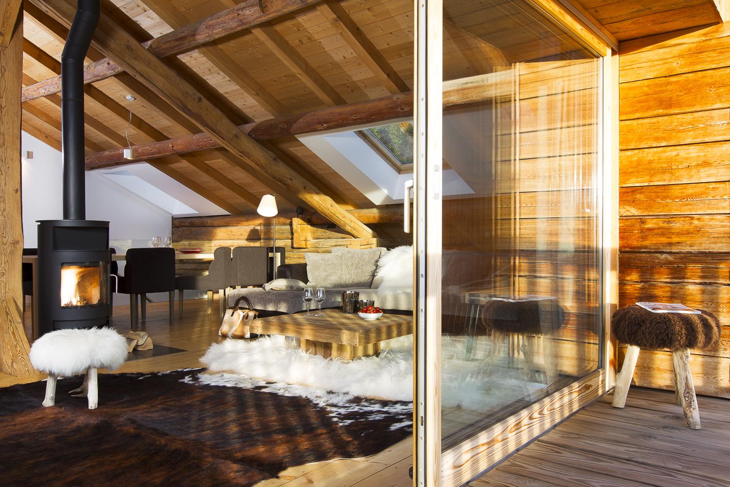 Pièce de vie avec accès Terrasse