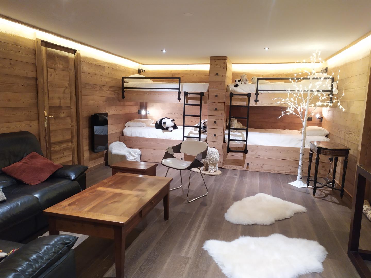 Dortoir 2x2 lits superposés 1 pers