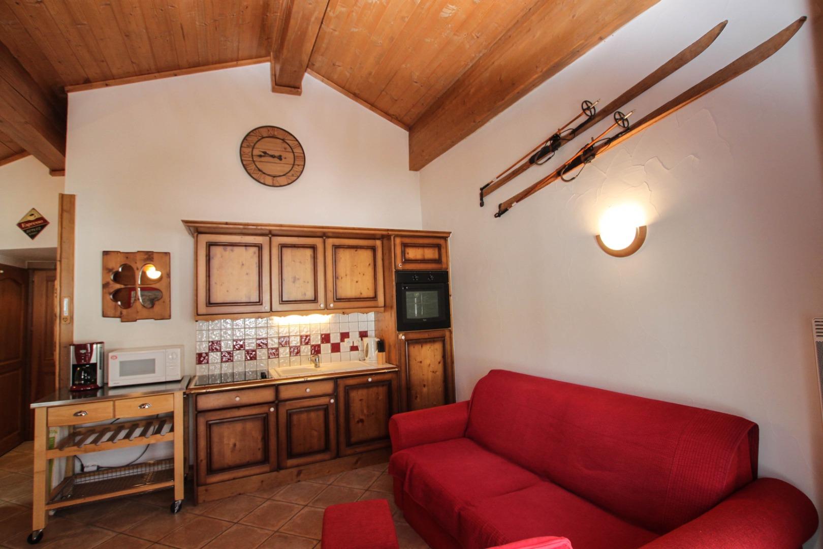 Coin Cuisine et Canape lit confortable