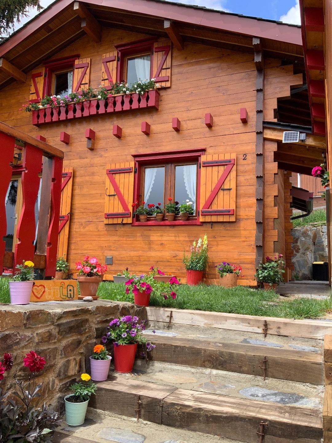 l'entrée du chalet