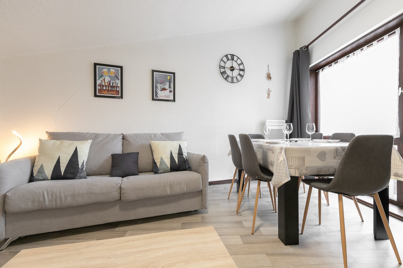 Pièce de vie (espace repas, salon, cuisine)