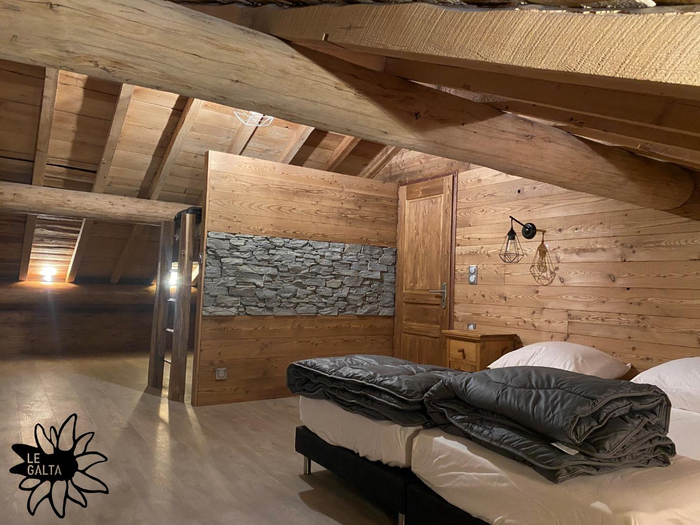 Chambre familiale à l'étage