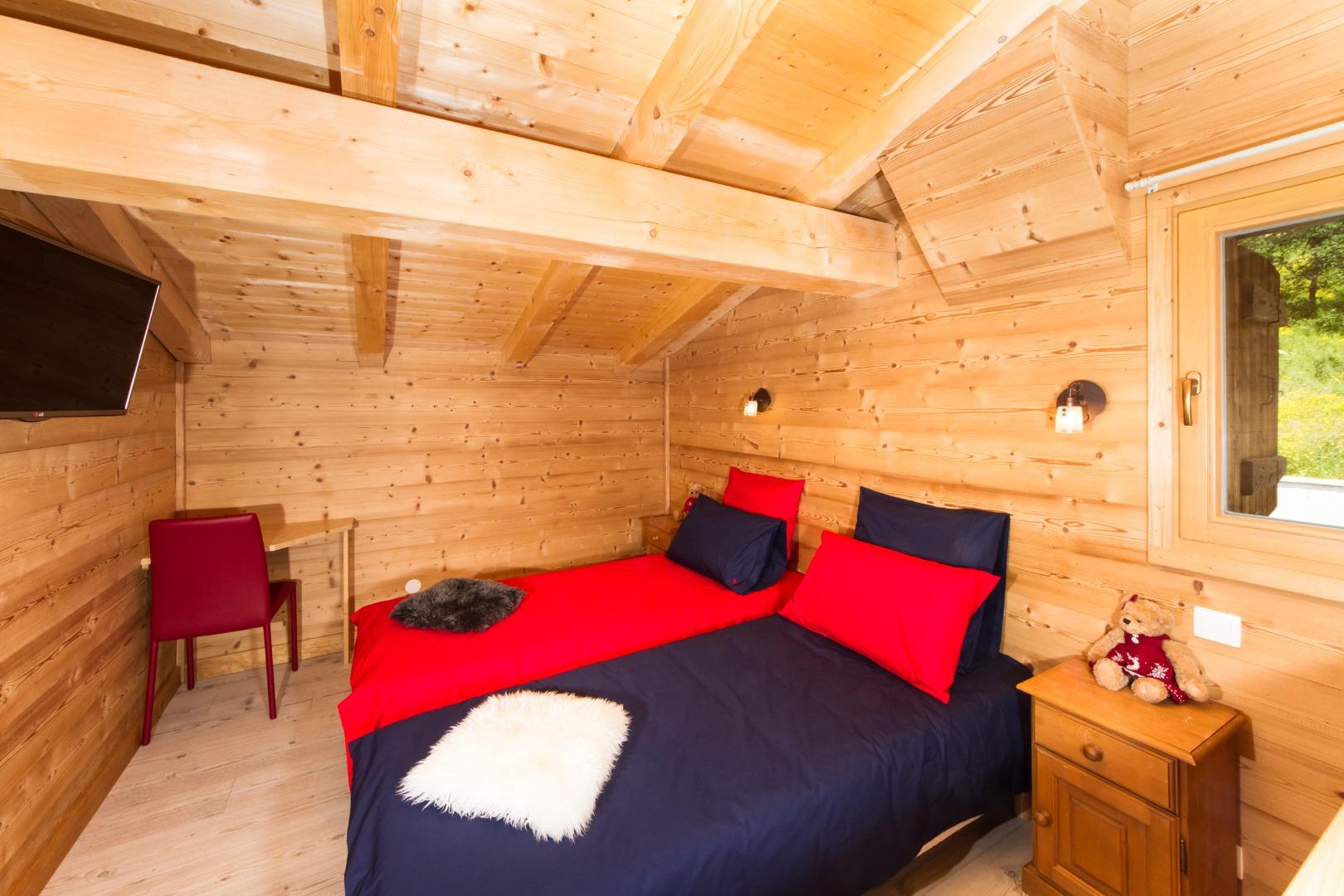 Chambre enfants ou couple, les lits sont assemblables