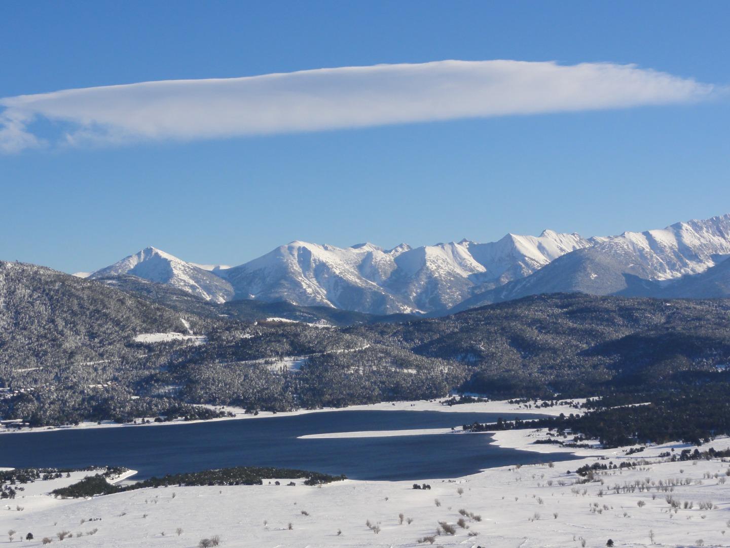 Vue depuis la terrasse - hiver