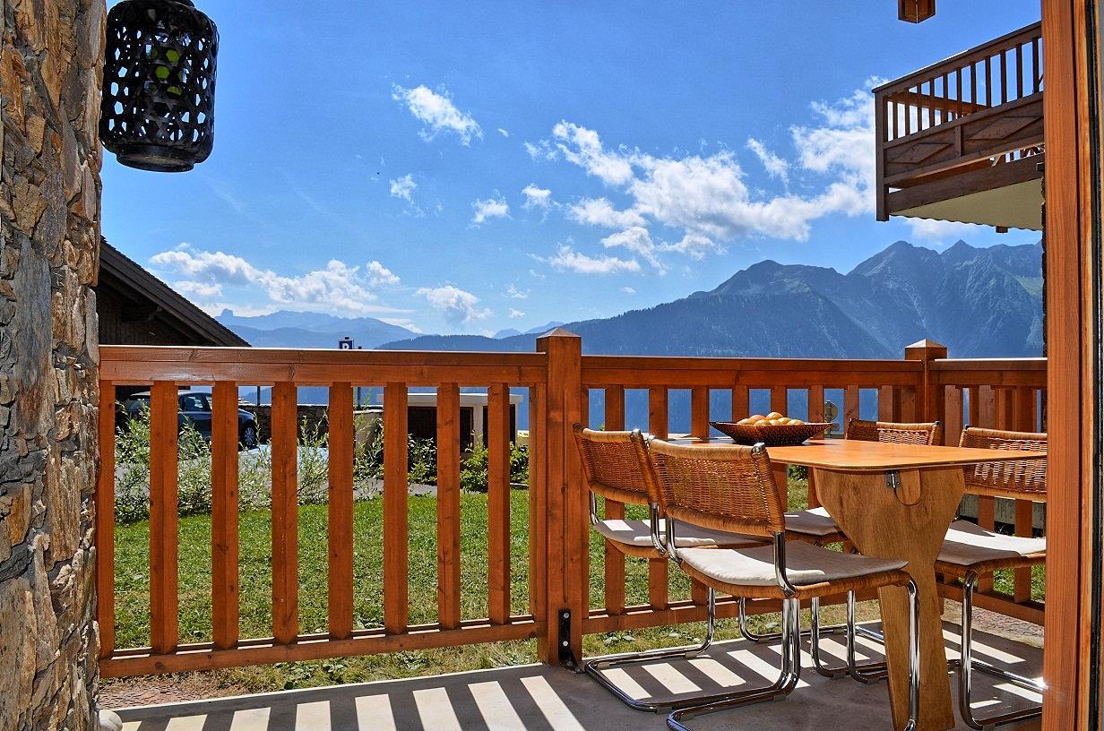 Vue du balcon en été
