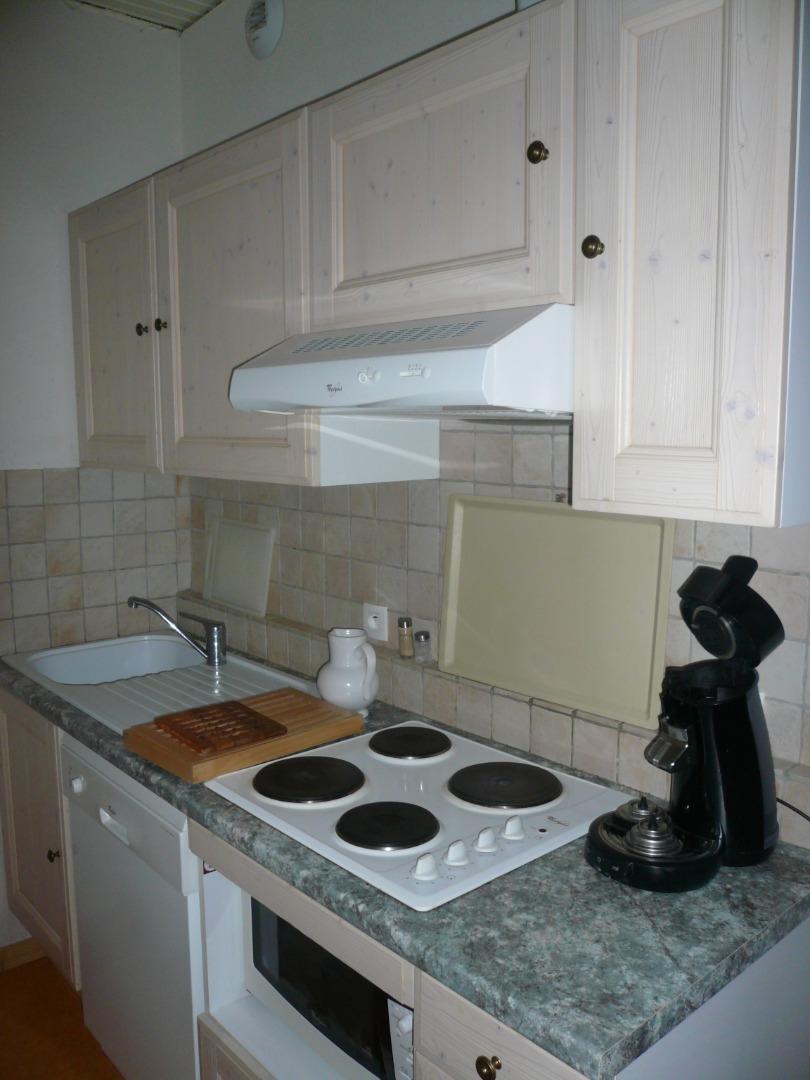 Une cuisine entièrement équipée : Lave-vaisselle, four mixte (four et micro-onde), plaque de cuisson, grand réfrigérateur. Equipement complet : en matériel de cuisson, vaisselle, couverts, verrerie, petit équipement de cuisine. Etc.