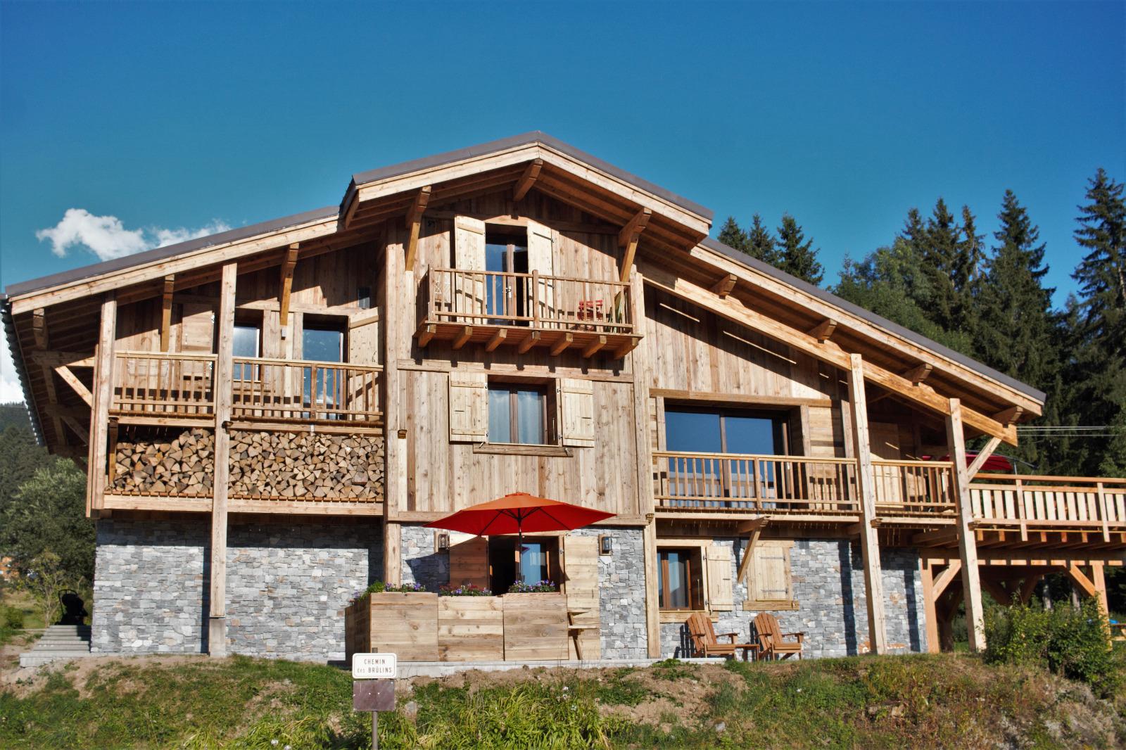 Façade avant du chalet