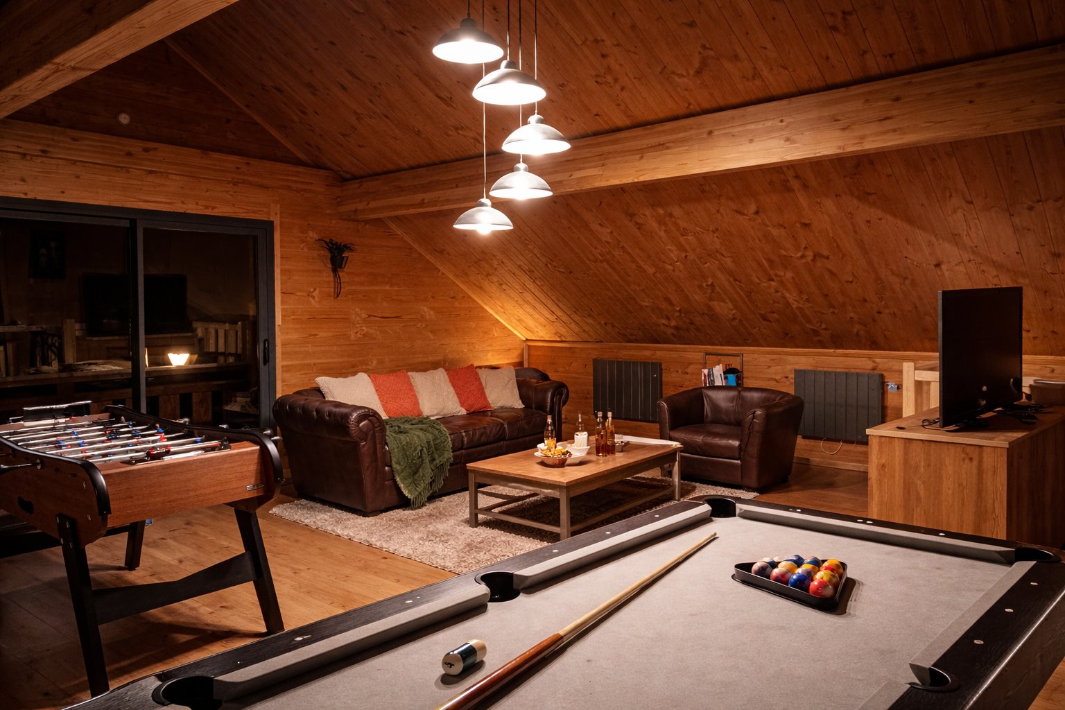 La pièce après ski. 45m environ 