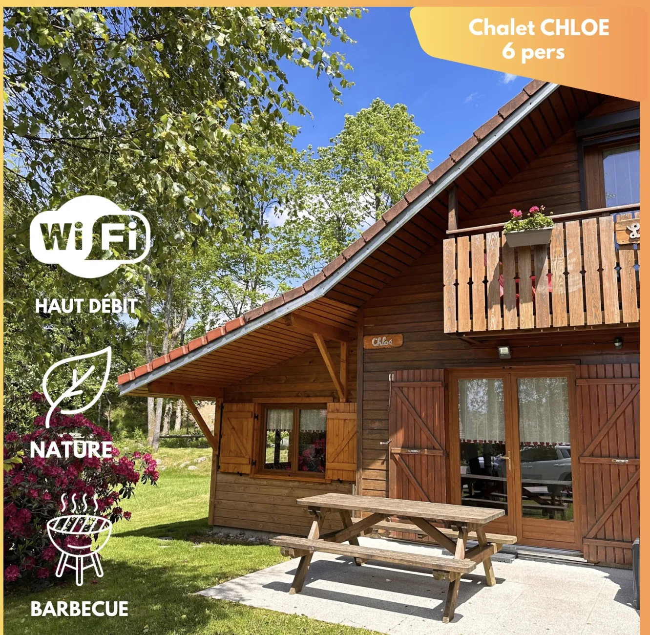 CHLOE - 6 pers - cheminée/parking/BBQ - XONRUPT LONGEMER