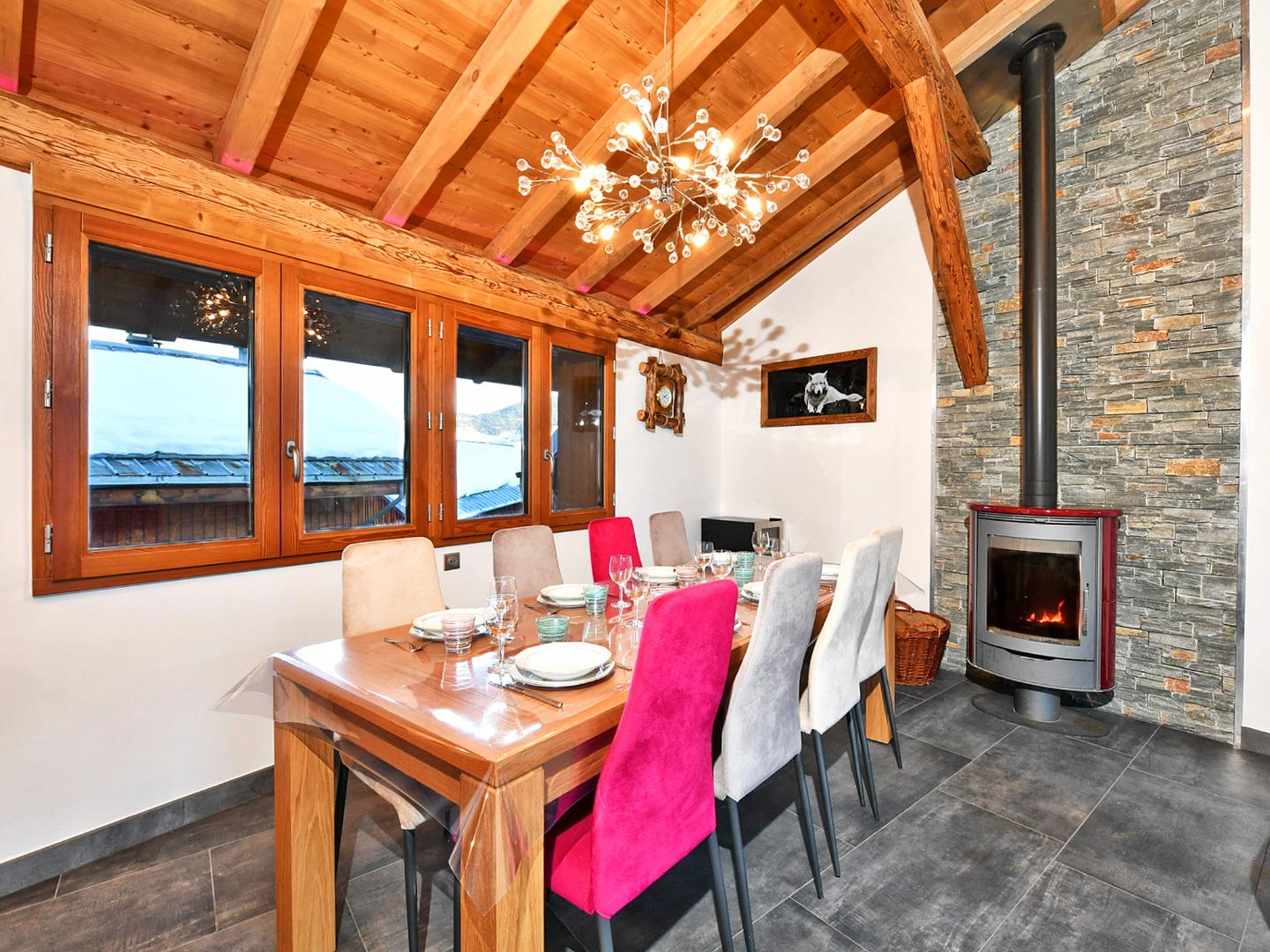 Chalet Teranga Méribel - coin repas