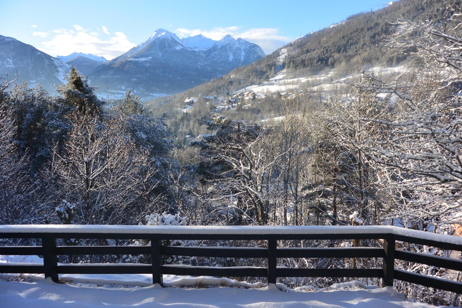 HIVER - vue du séjour, été comme hiver, plein Sud, vue imprenable