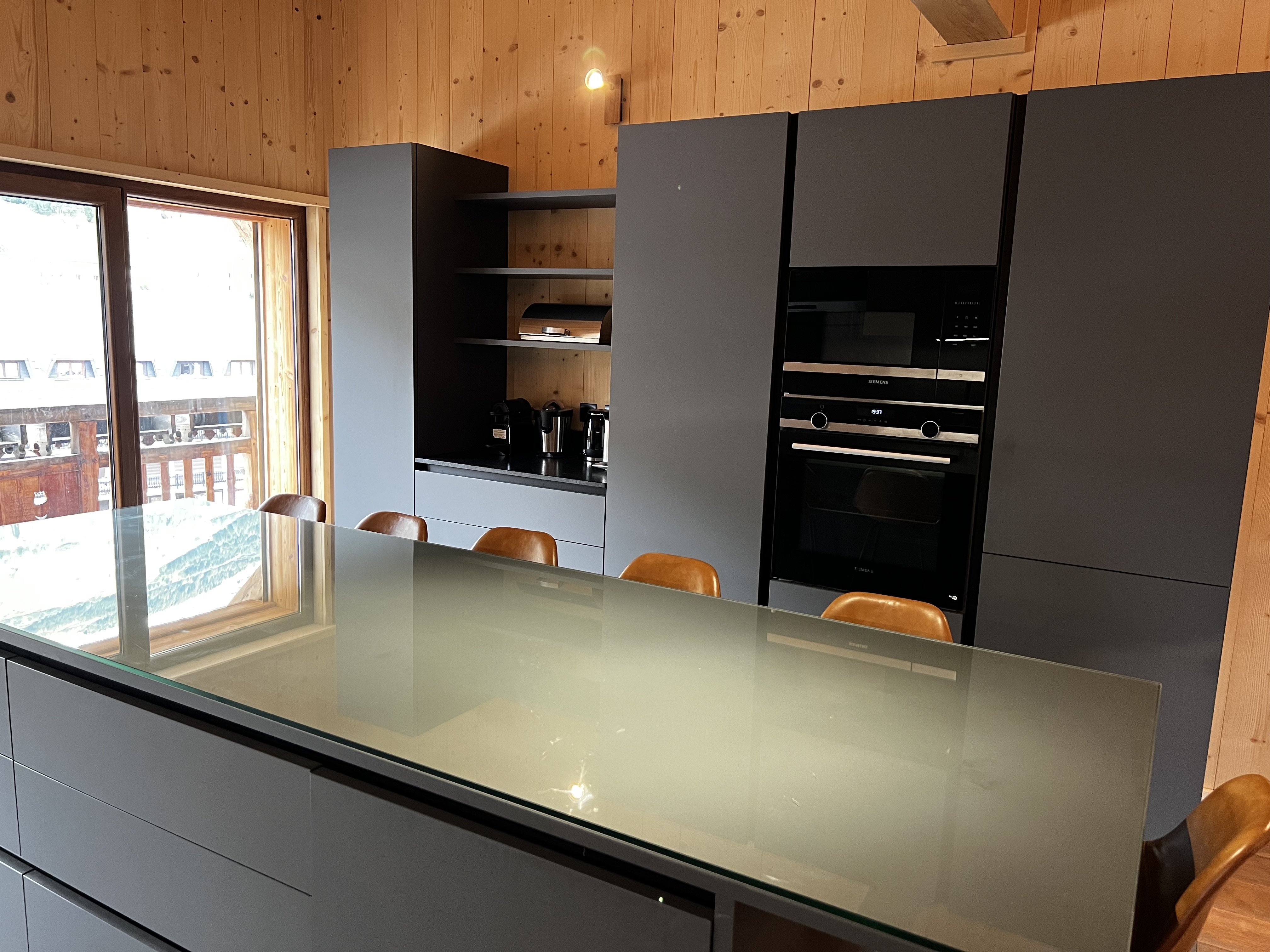 Cuisine ouverte sur le salon