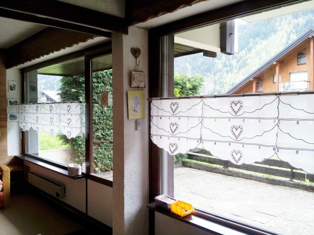 Vue des pièces principales sur la terrasse
