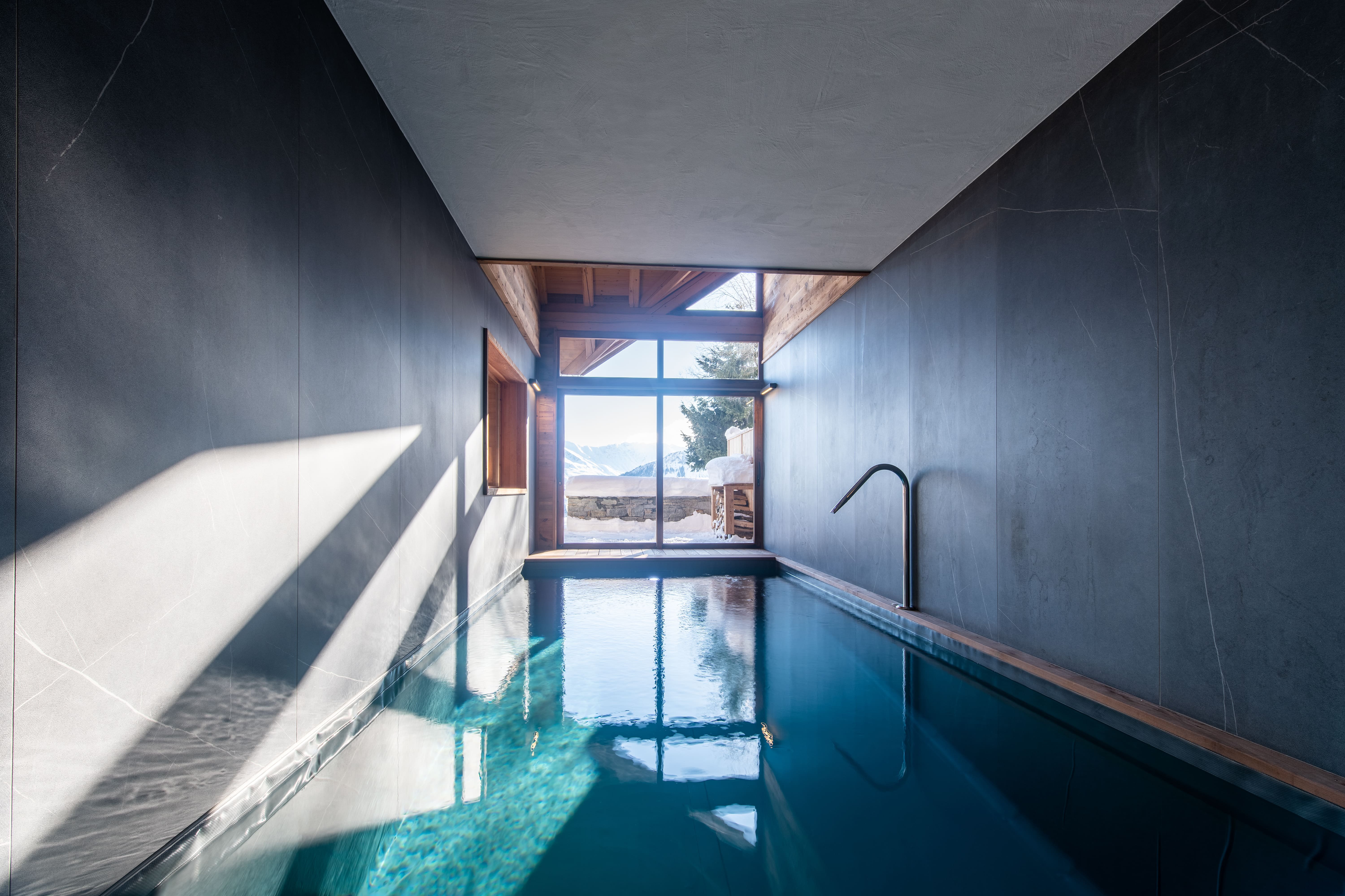 Piscine privée chalet Kiera