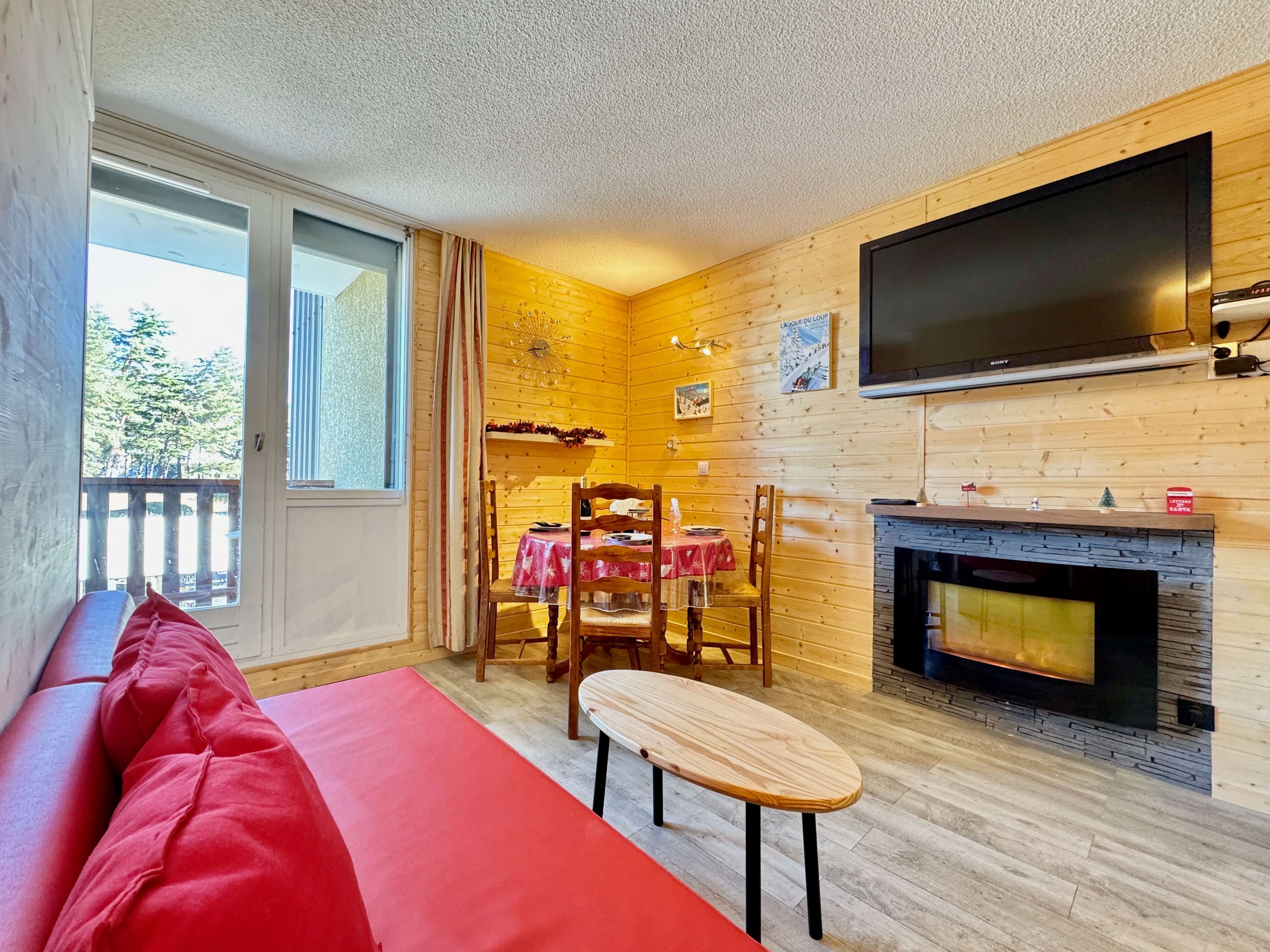 Location Studio cabine Le Relais du Loup, WiFi et skis aux pieds ! La