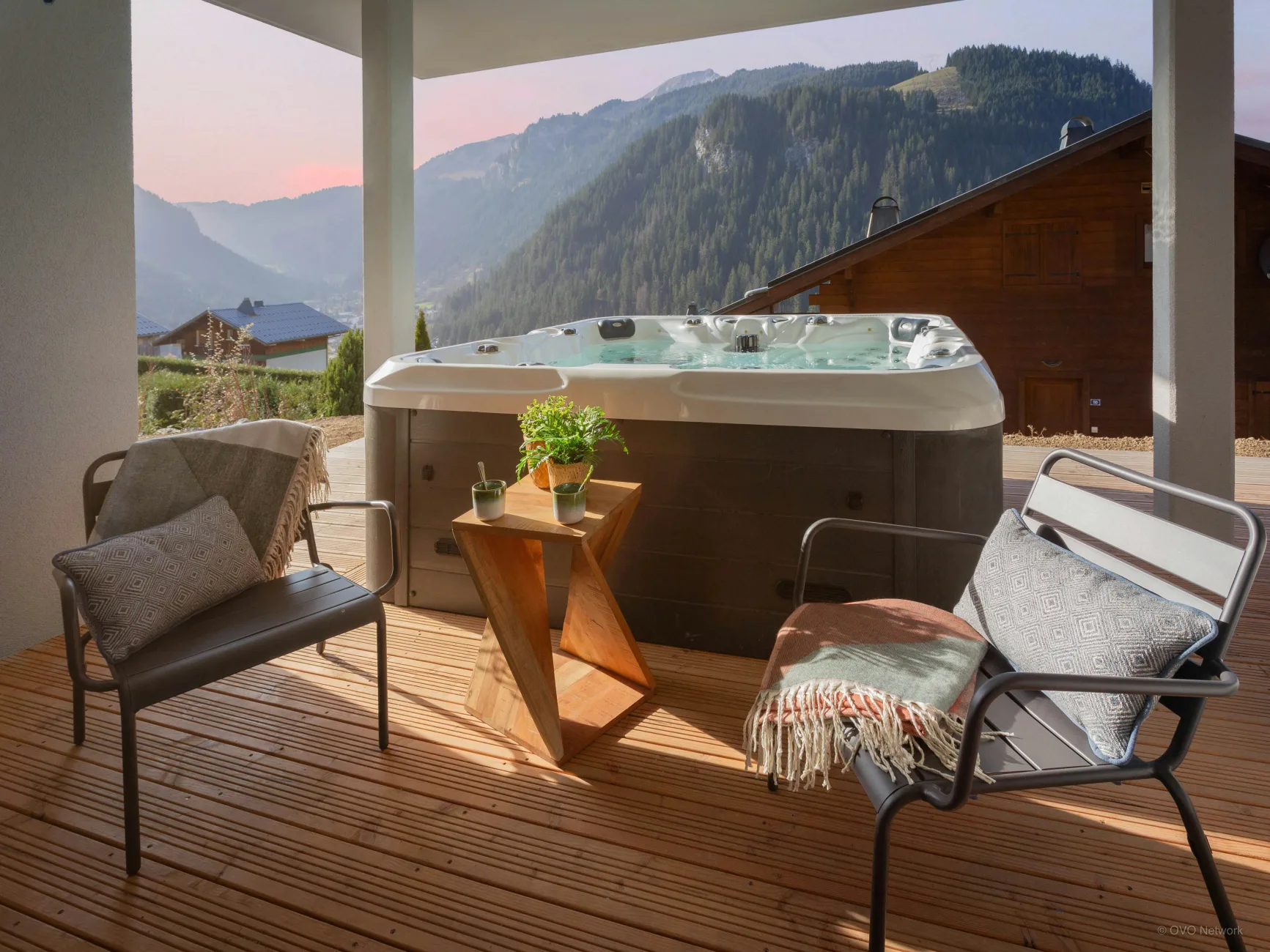 Jacuzzi et vue